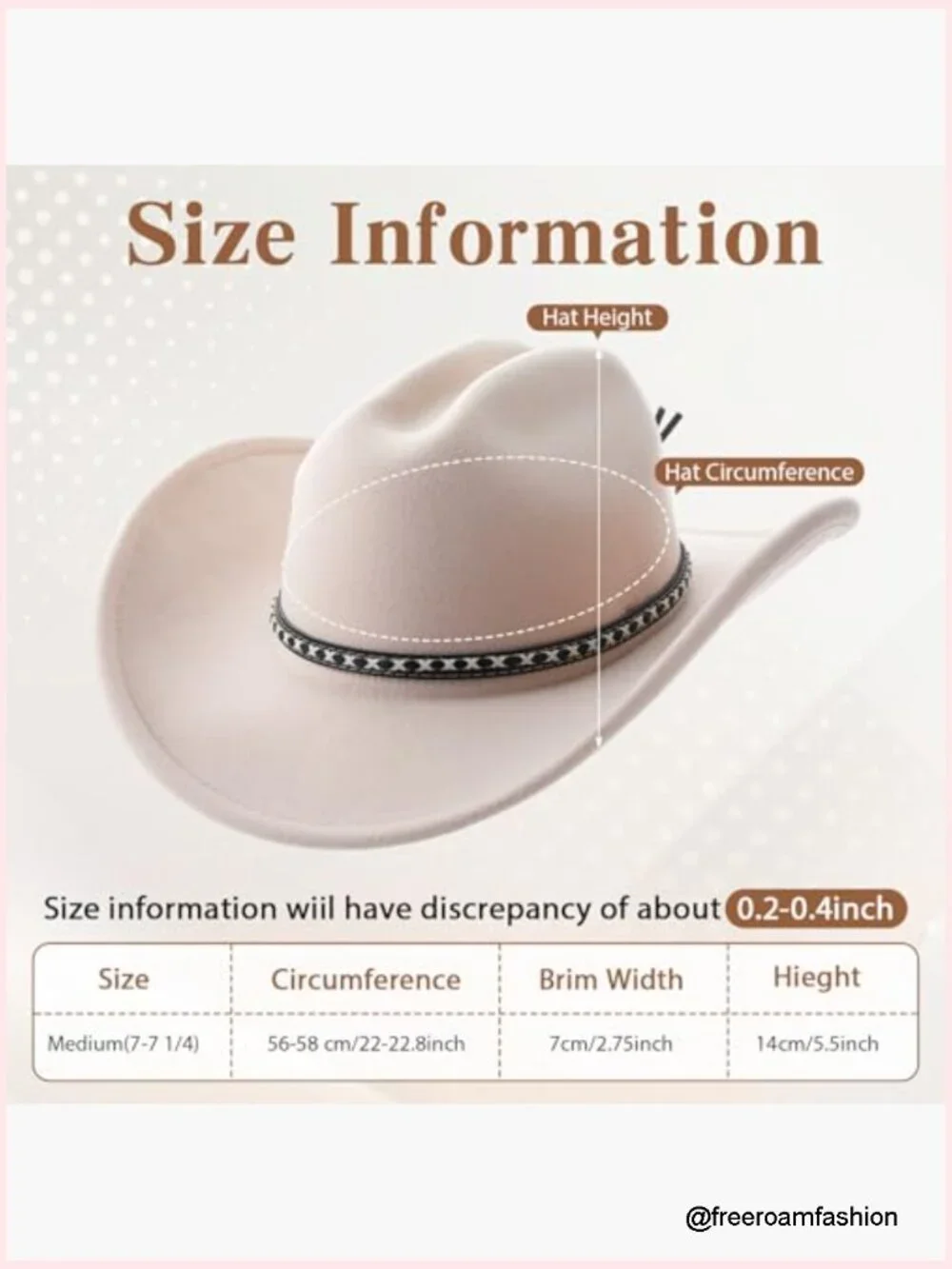 Classic Wide Brim Felt Western Cowboy Hats for Men Women Unisex